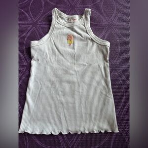 Cat & Jack Kids White Popsicle Tank size S (6/7)